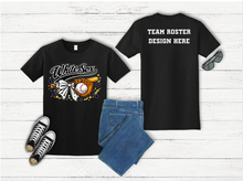 Load image into Gallery viewer, White Sox Bow Baseball Tee – Youth &amp; Adult Performance Shirt
