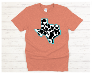 Texas Cow Print Tee